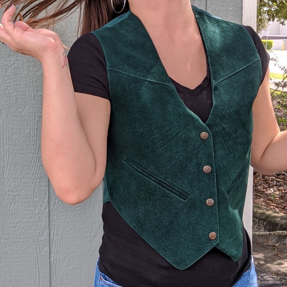 Vintage Genuine Leather Vest